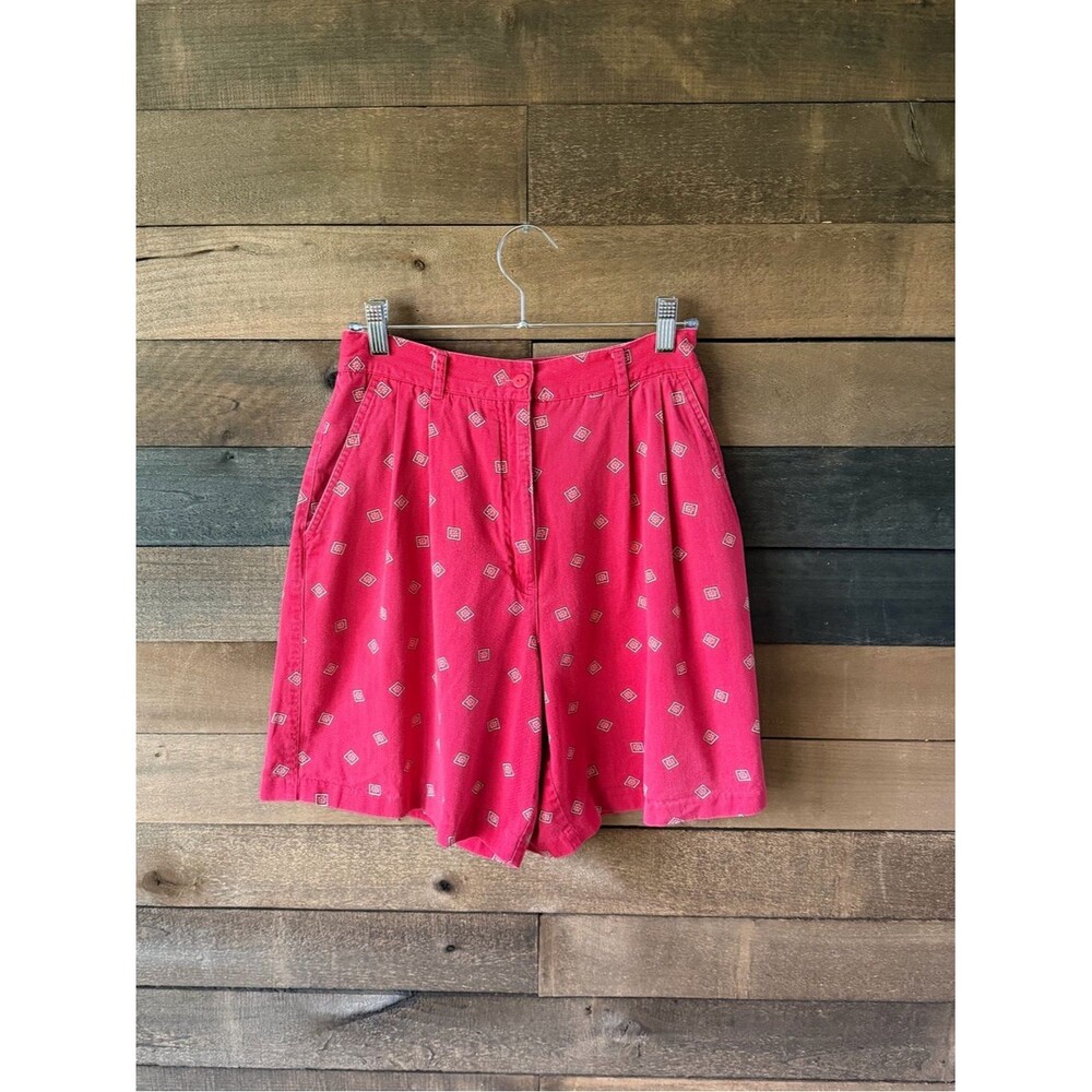 Vintage 90s Pink High Waisted Shorts EP Pro Cotton Preppy Golf Style